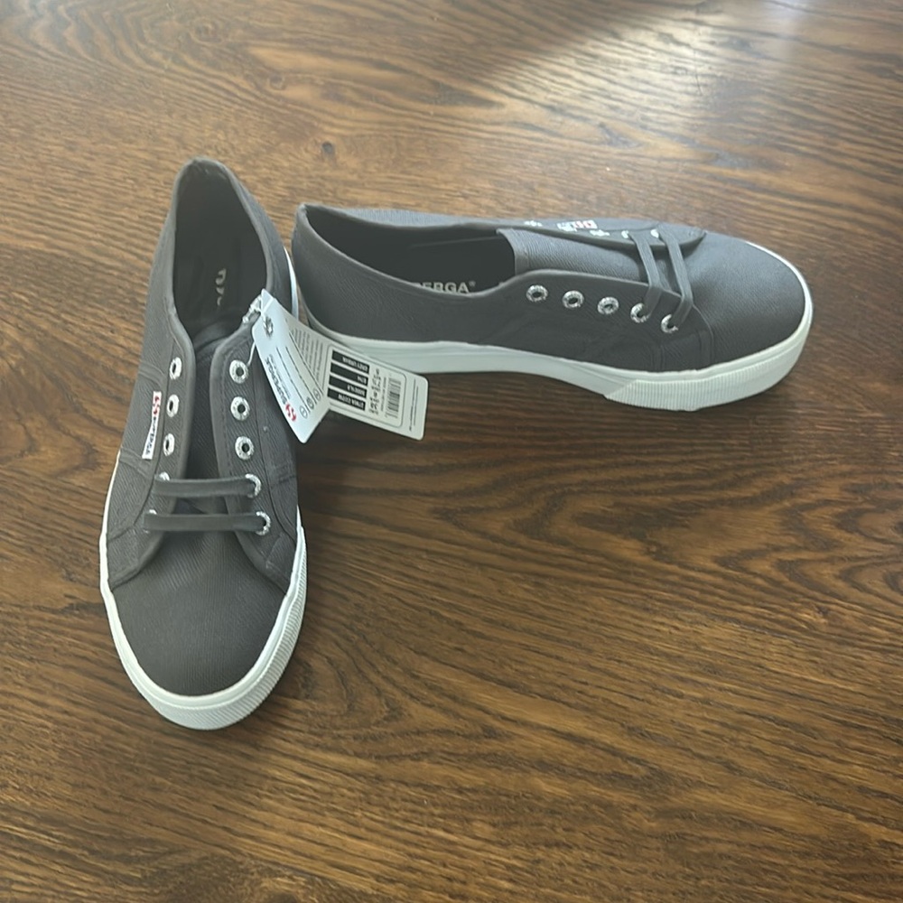 New Superga euro size 38 USA size 7.5 Grey Urban color  style 2750